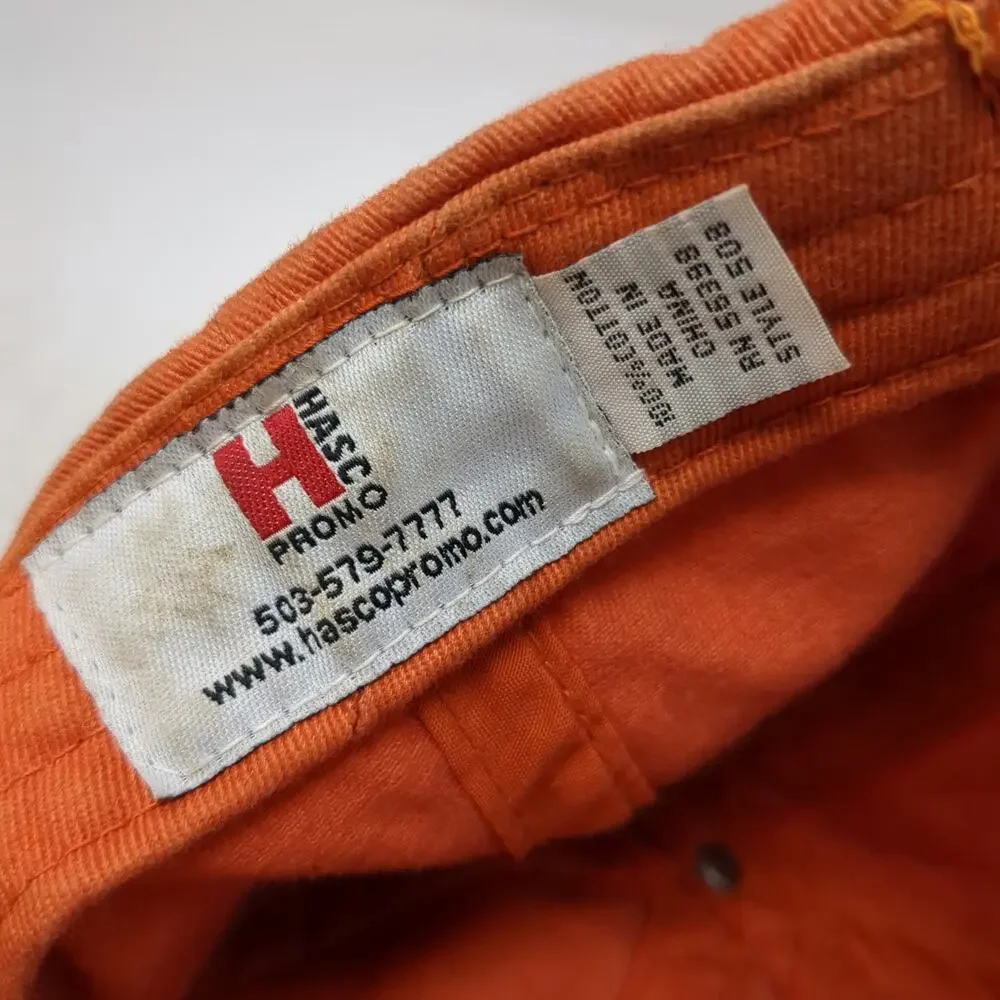 Hasco Promo Baseball Cap Orange One Size M Financial Group Embroidered Hat